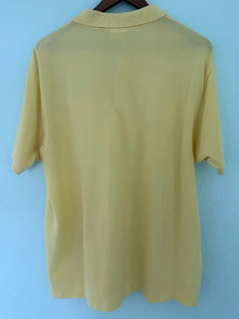 Lacoste Yellow Short Sleeve Polo Size 7‎ XL